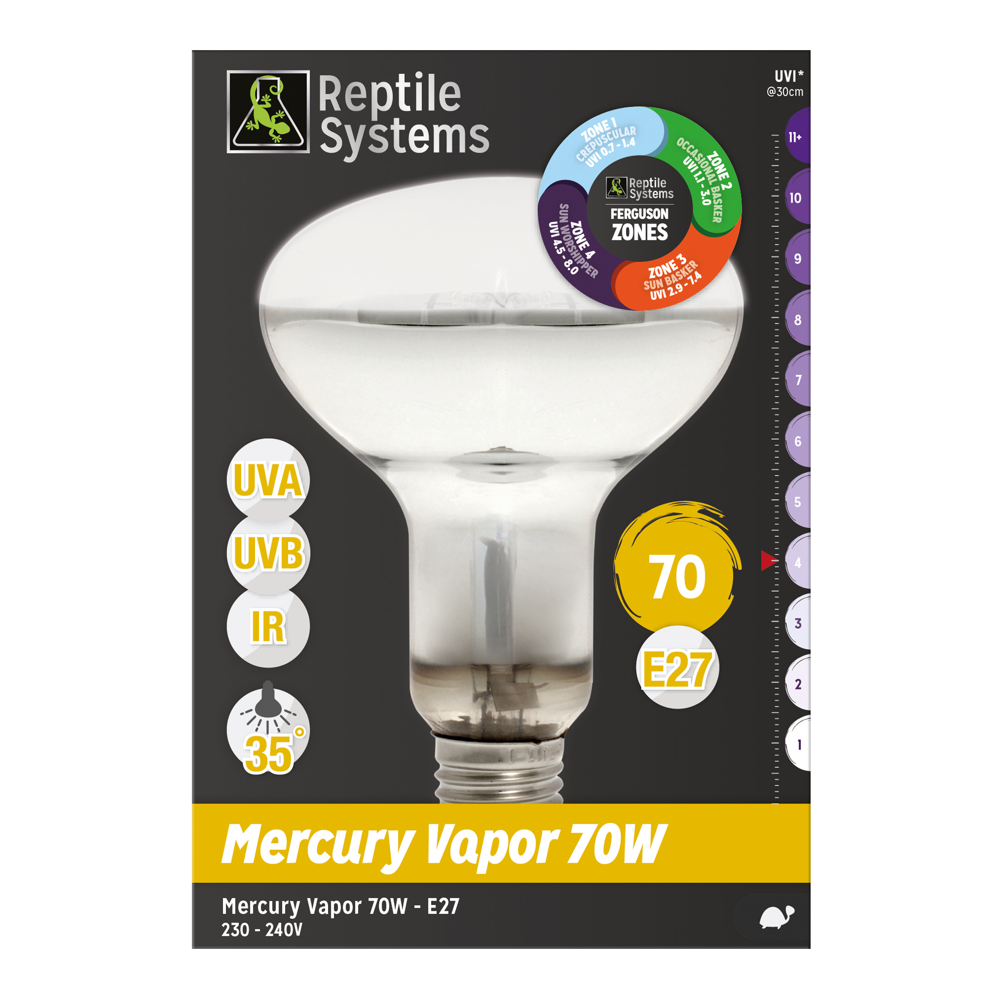 Mercury Vapor Basking Lamp