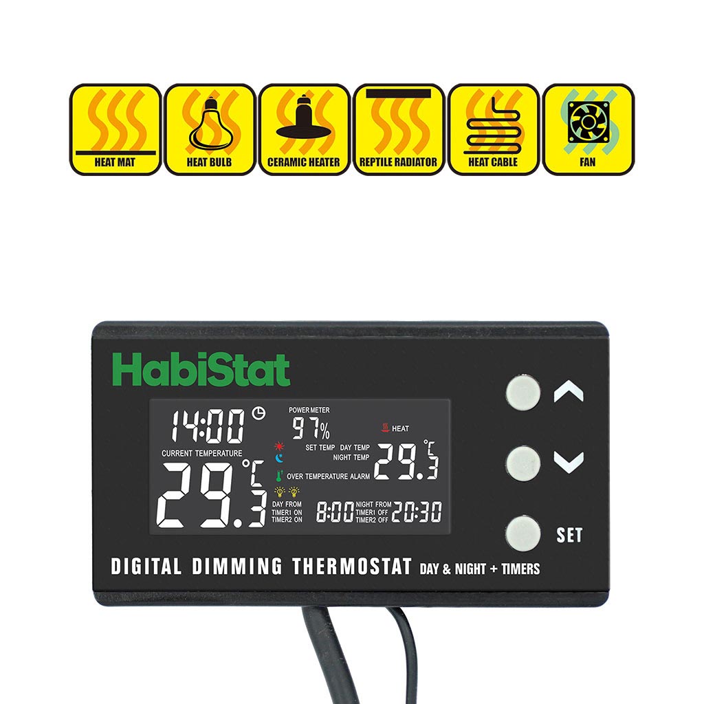 Digitales Dimmbares Thermostat Tag/Nacht-Timer