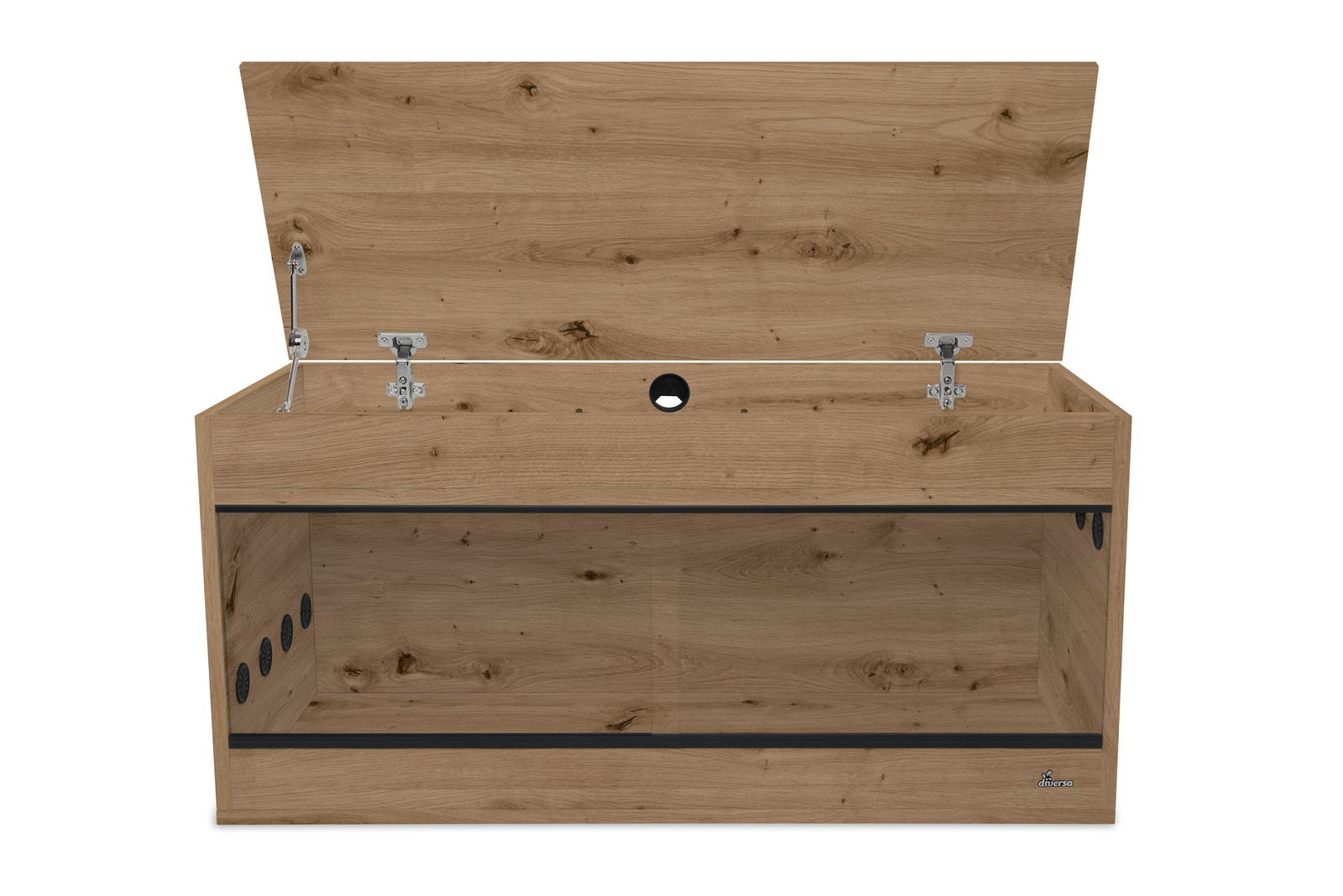 Holzterrarium mit Staufach