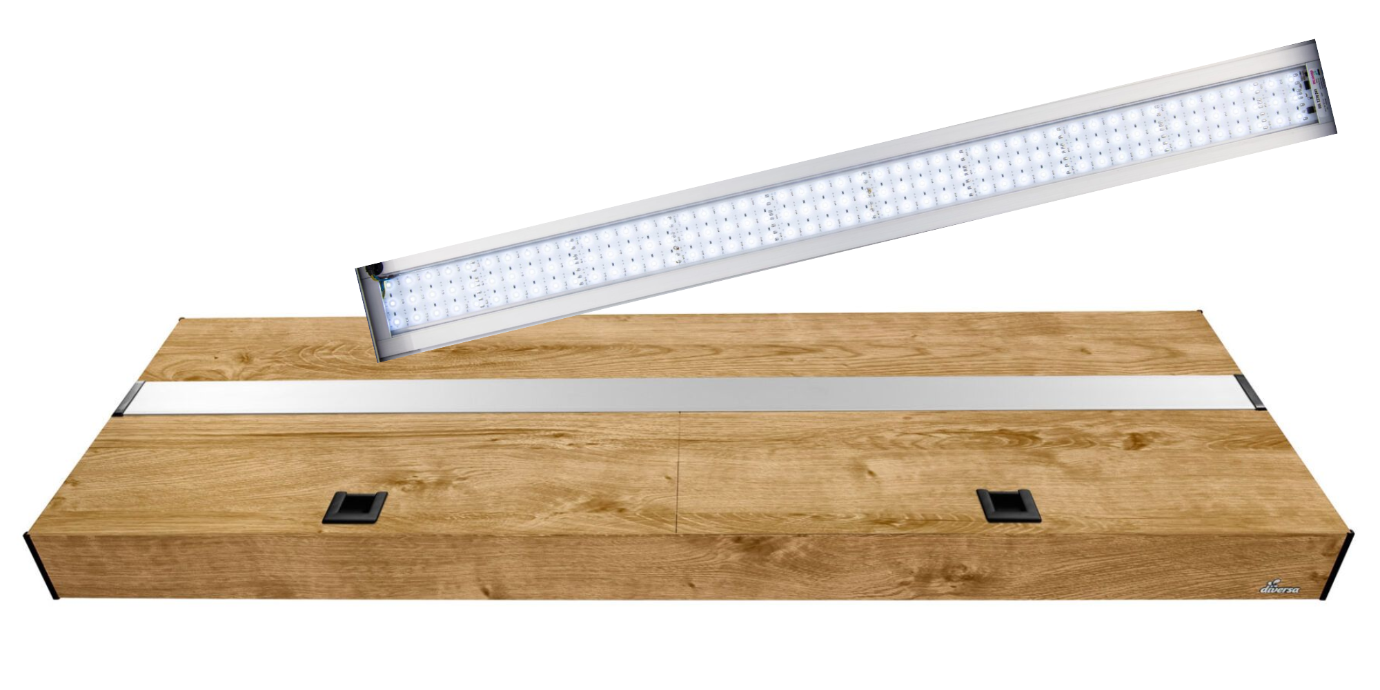 Platino Alu-Abdeckung mit LED Alex White