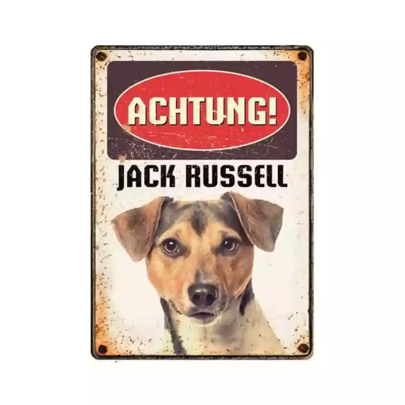 Metallschild "Jack Russel"