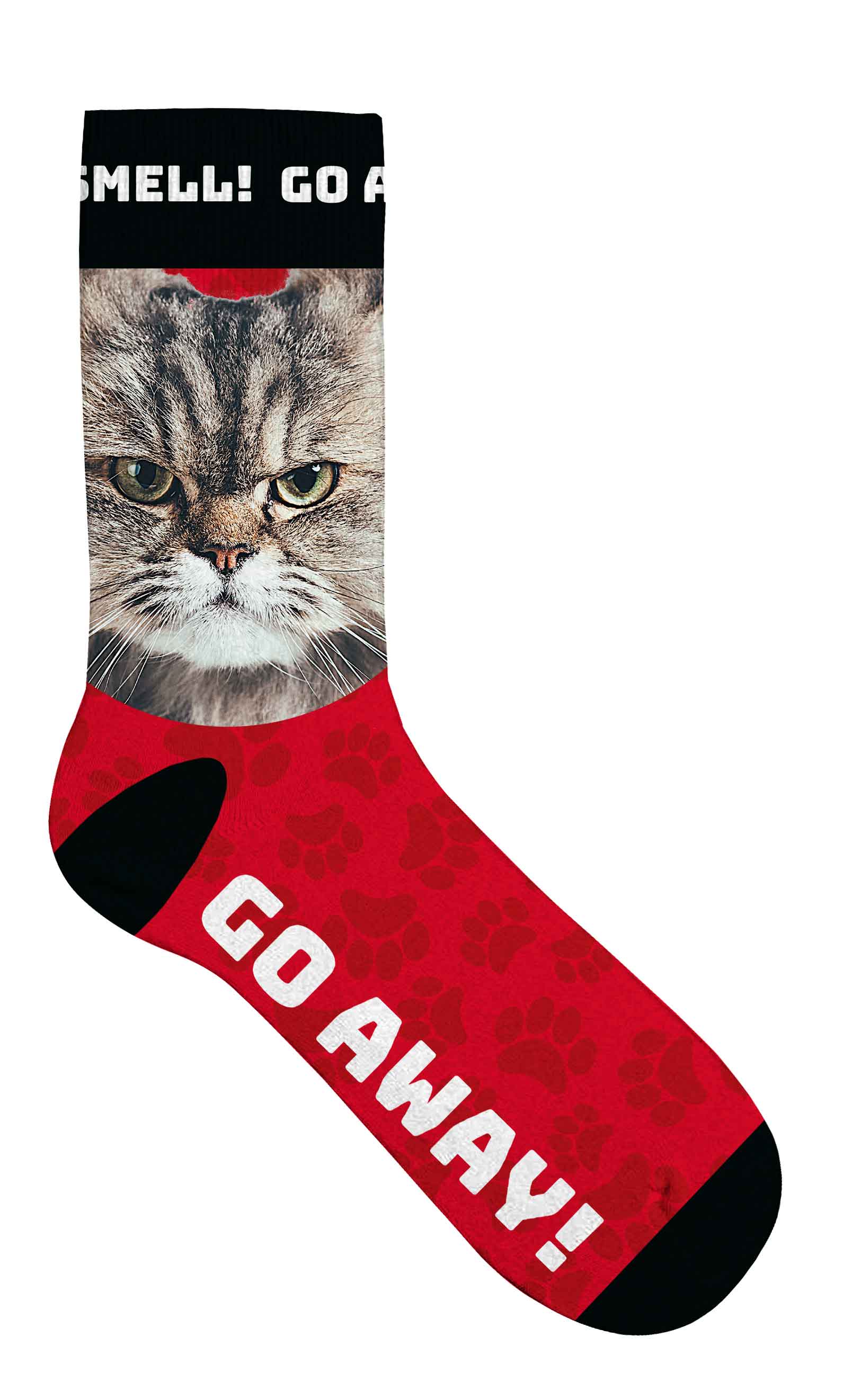 Socken "Cat go Away"