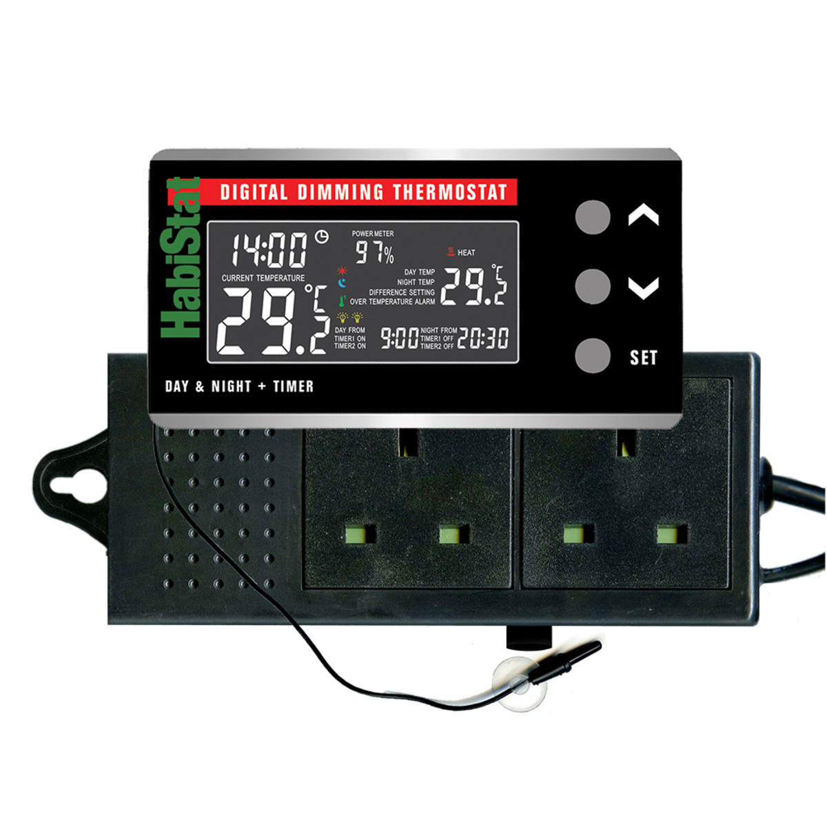 Digitales Dimmbares Thermostat Tag/Nacht-Timer