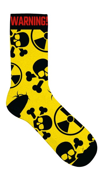 Socken "Radioactive Warning"