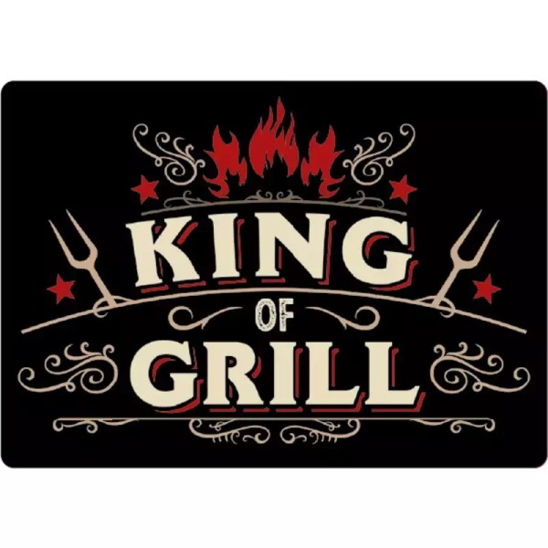 Metallschild "King of Grill"