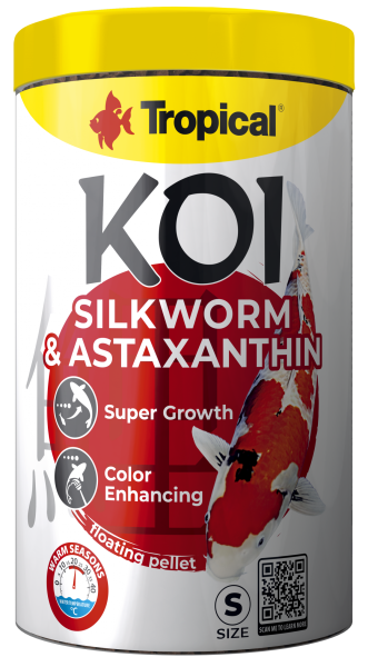 Koi Silkworm & Astaxanthin Pellet Size "S"