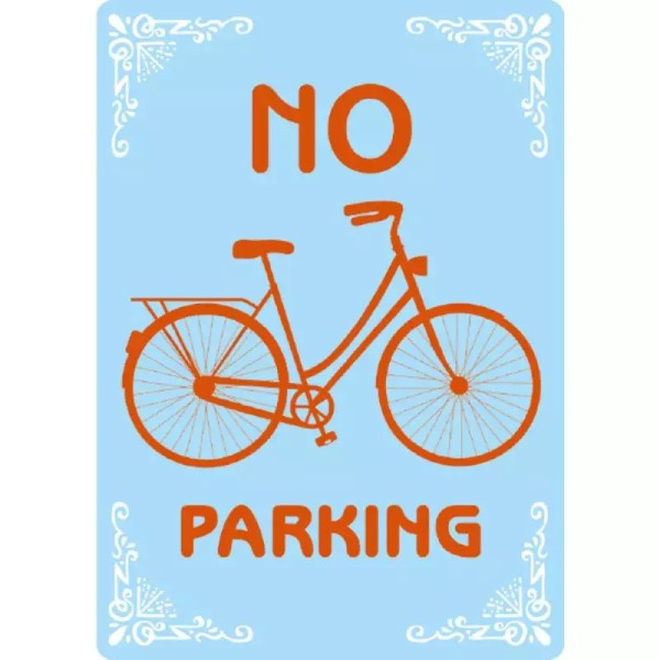 Metallschild "No Parking (v)"