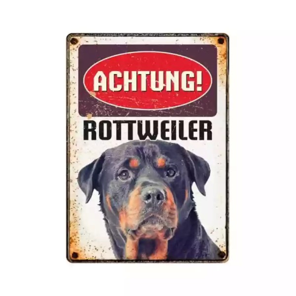 Metallschild "Rottweiler"