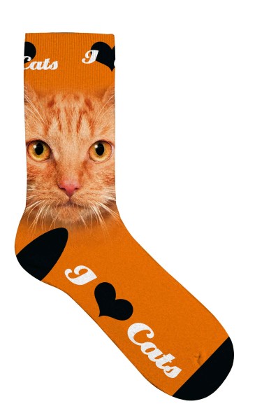 Socken "Orange Cat Eyes