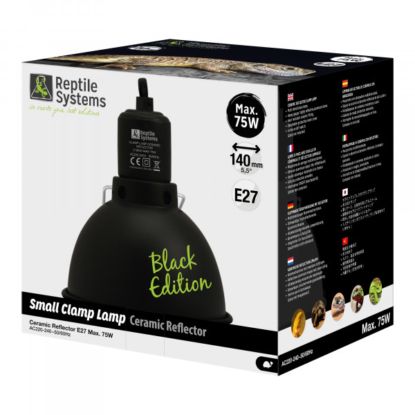 Clamp Lamp für Reptilien BLACK EDITION